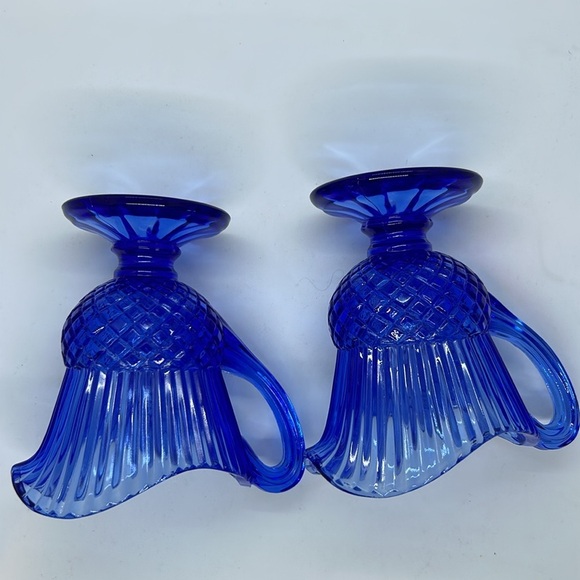 Avon Fostoria Blue Pitcher George Washington Mt. Vernon 1976 Vintage Beautiful - Picture 12 of 16